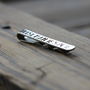 Personalised Silver Wedding Tie Clip, thumbnail 5 of 9