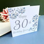 Personalised Floral Birthday Crad, thumbnail 2 of 3