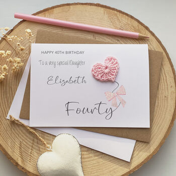 Personalised 40th Birthday Daughter Card, 2 of 2