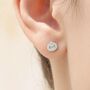 Cute Bao Bun Earrings In Sterling Silver, thumbnail 1 of 10