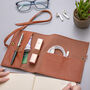 Personalised Faux Leather Cable Tidy With Initals, thumbnail 3 of 6