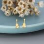 Sterling Silver Tiny Acoustic Guitar Stud Earrings, thumbnail 5 of 11