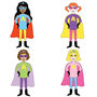 Twin Or Joint Superhero Birthday Party Invitations, thumbnail 4 of 5