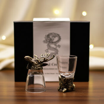 Six Animal Whiskey Shot Glass Gift Set For Men, 8 of 12