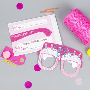 Birthday Cake Card Glasses For Her, 2 of 4