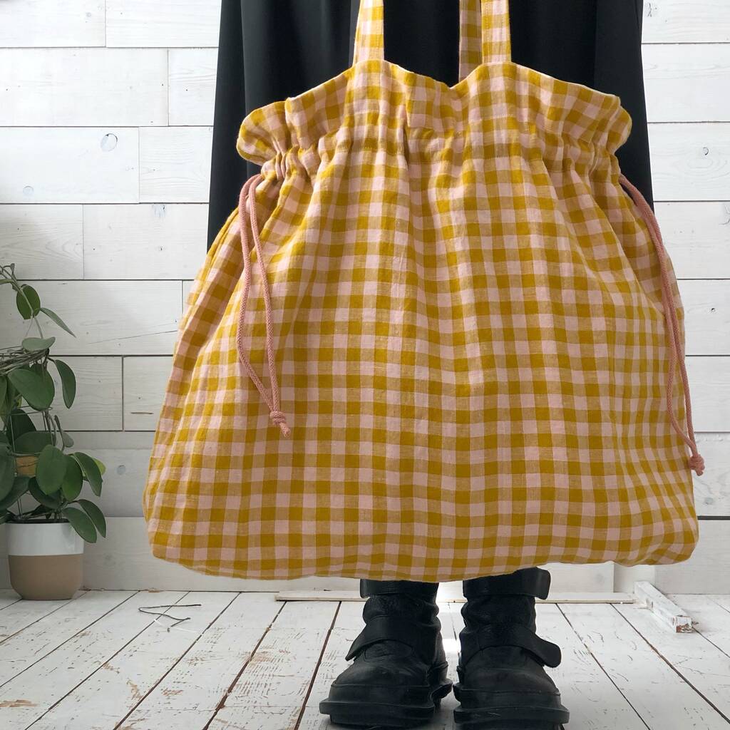 large linen tote