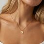 Women's Initial Necklace In 18k Gold, Christmas Jewellery Gift, thumbnail 1 of 12