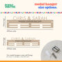 Couples Personalised Medal Hanger, thumbnail 4 of 5