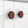 Cowhide Leather Cupboard Door Drawer Knob Handles, thumbnail 3 of 8