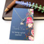Thank You Teacher Sterling Silver Tiny Leaf Bracelet, thumbnail 1 of 12