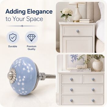 Skydew Speckled Round Shaped Ceramic Knob, 6 of 8