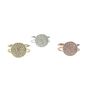 Adjustable Disc Ring Rose Or Gold Plated 925 Silver, thumbnail 7 of 11