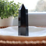 Black Obsidian Crystal Tower With Optional Mini, thumbnail 2 of 11