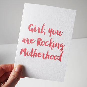 Rocking Motherhood Card For New Mums, 3 of 3