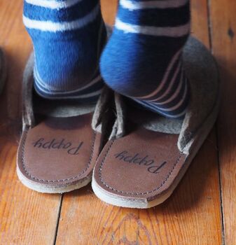 Personalised Handmade Children's Family Slippers, 3 of 6