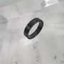 Personalised Zirconium Flat Court Wedding Ring, thumbnail 4 of 8