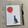 Personalised Lurcher Birthday Card, thumbnail 2 of 4