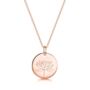 Personalised Birth Flower Necklace 18 K Rose Gold Plate, thumbnail 5 of 10