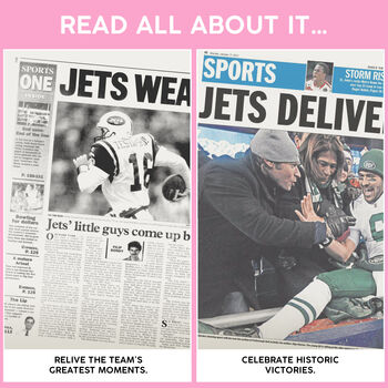 New York Jets Personalised Gift Newspaper Book, 4 of 9