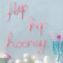 Hip Hip Hooray Pink Wire Wording, thumbnail 1 of 1