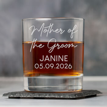 Personalised Wedding Glass Tumbler Womens, Bridesmaid, Bride, 5 of 6