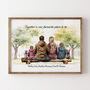 Personalised Family Portrait Print With Pets, thumbnail 1 of 12