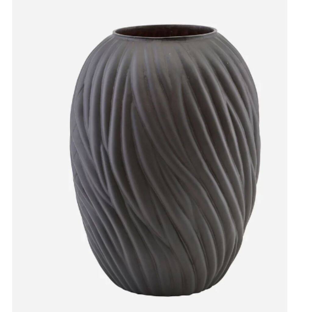 Vase, Noa, Dark Brown By Maitri