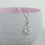 Silver Plated Snowflake Birthstone Charm Necklace, thumbnail 5 of 10
