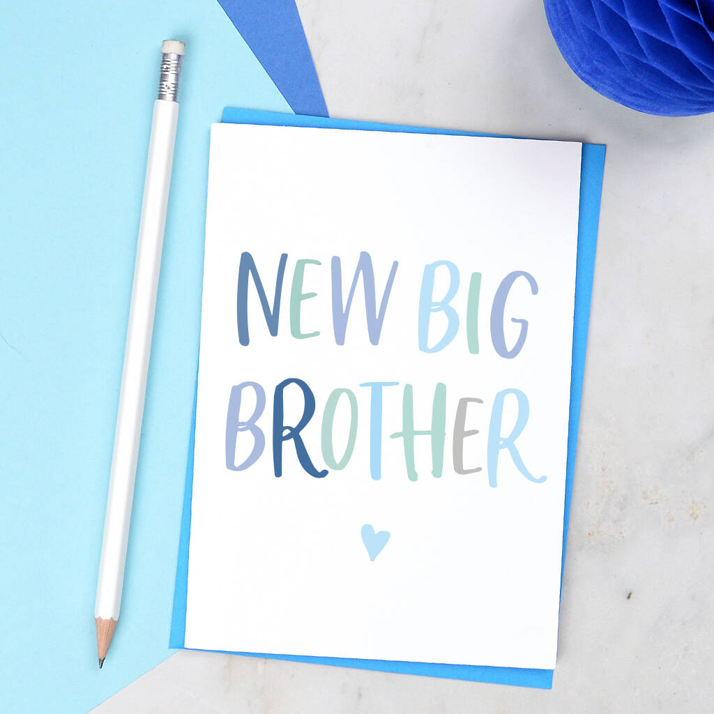 New Big Brother Card By Pink and Turquoise | notonthehighstreet.com