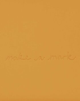 Yellow A5 Recycled Leather Lined Notebook, 2 of 6