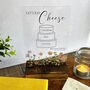 Floral Personalised Cheese Sign Clear, thumbnail 2 of 7