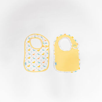 Pack Of Two Baby Bibs In Organic Cotton, 6 of 6