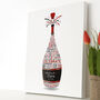 Personalised 50th Birthday Champagne Word Art, thumbnail 7 of 10