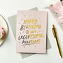 Exceptional Human Foil Embossed Birthday Card, thumbnail 3 of 4