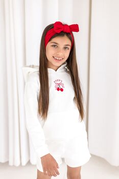 Ladies Embroidered Cherry Mama Mini Me Matching Hoodie, 6 of 6