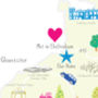 Personalised The Cotswolds Map: Add Favourite Places, thumbnail 3 of 4