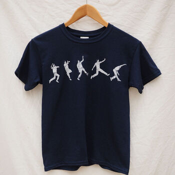 Kids Cricket Spin Bowling T Shirt, 2 of 7