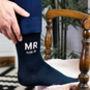Personalised 'Mr' Wedding Date Socks, thumbnail 1 of 2