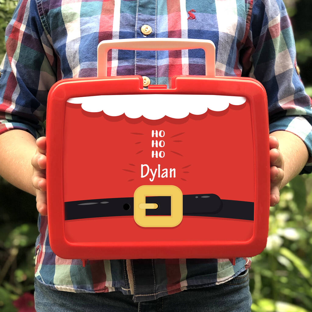 Lunch christmas boxes box Father Christmas Personalised Christmas Eve Lunch Box By Spotty N Stripy | notonthehighstreet.com