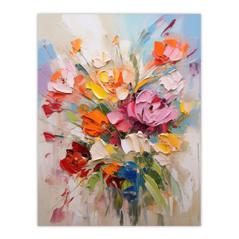 Wildflower Explosion Bright Floral Wall Art Print, 6 of 6