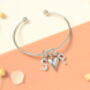 Personalised Double Initial Silver Bracelet, thumbnail 5 of 8