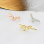 Opal Marquise Crawler Earrings In Sterling Silver, thumbnail 4 of 12