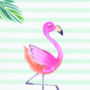 Flamingo Girls Art Print, thumbnail 3 of 3