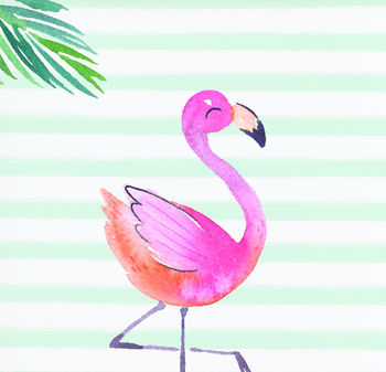 Flamingo Girls Art Print, 3 of 3