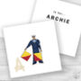 Personalised Nautical Semaphore Flags Name Card, thumbnail 2 of 7