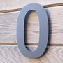 Modern Grey House Numbers 200mm Acrylic Floating, thumbnail 3 of 12