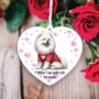 Personalised Pet Samoyed Love Decoration, thumbnail 2 of 2