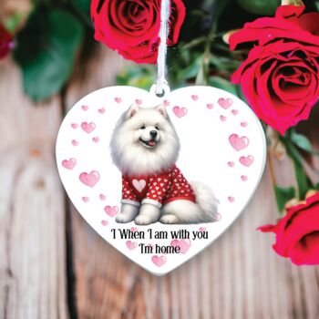 Personalised Pet Samoyed Love Decoration, 2 of 2
