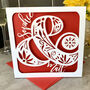 Personalised Floral Ampersand Couple Card, thumbnail 1 of 4