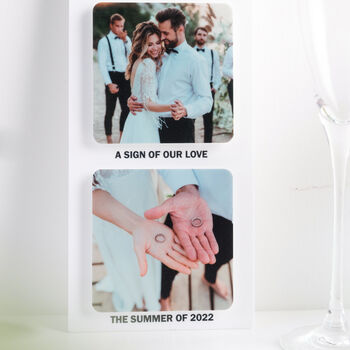 Set Of Three Personalised 3D Gallery Photo Tiles, 2 of 3
